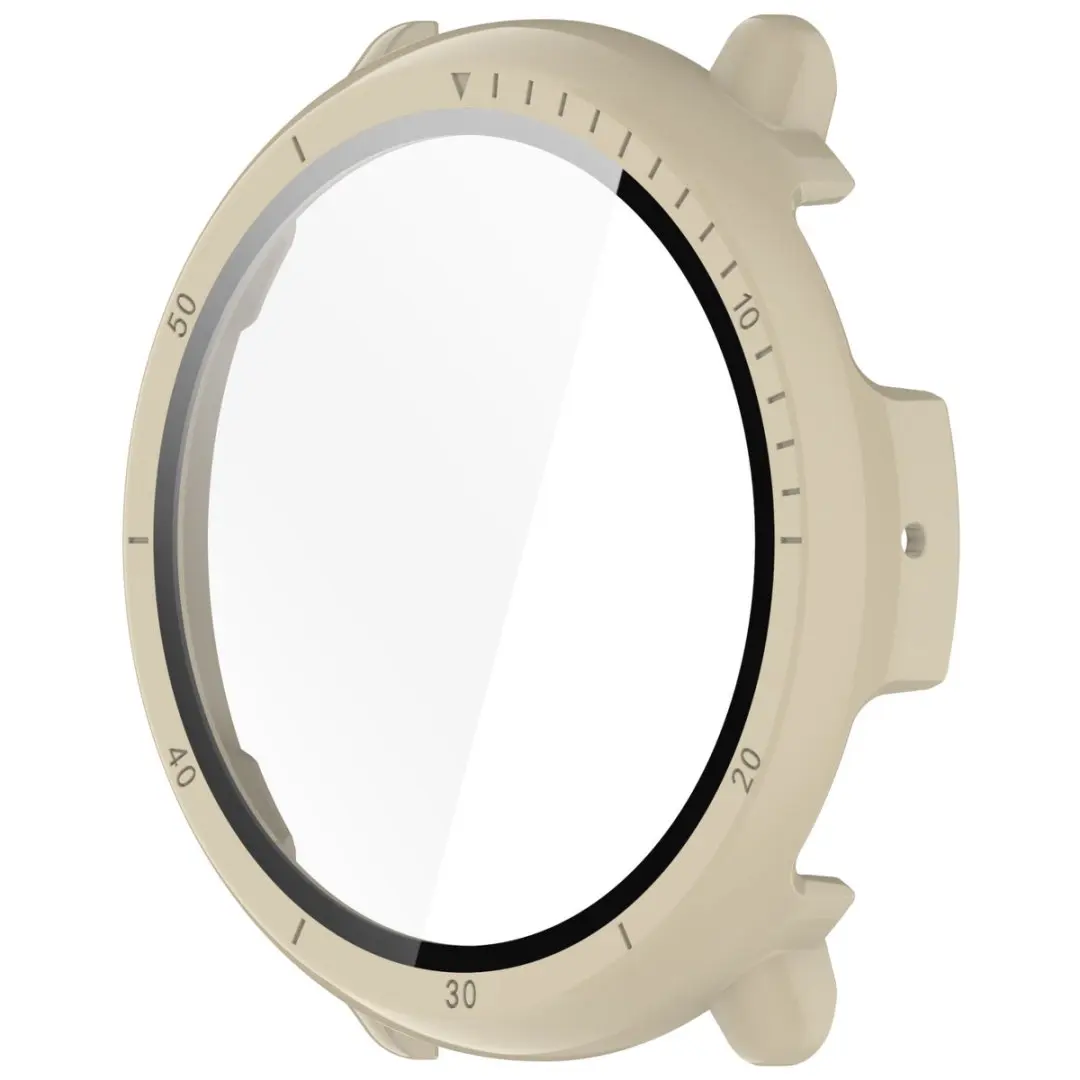 حافظة صلبة رفيعة للغاية من الزجاج المقسى واقي للشاشة غطاء حماية لساعة Huami Amazfit Active 2 A2437 الذكية