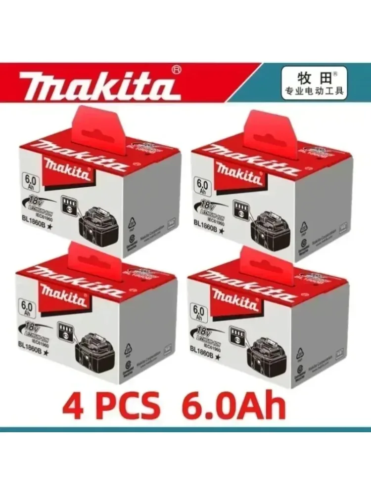 2026 Nieuwe Makita 6Ah voor Makita 18V Elektrische gereedschapsbatterij BL1840 BL1830B BL1850B BL1850 BL1860 BL1815 Vervangende Lithium Batterij - afbeelding 2
