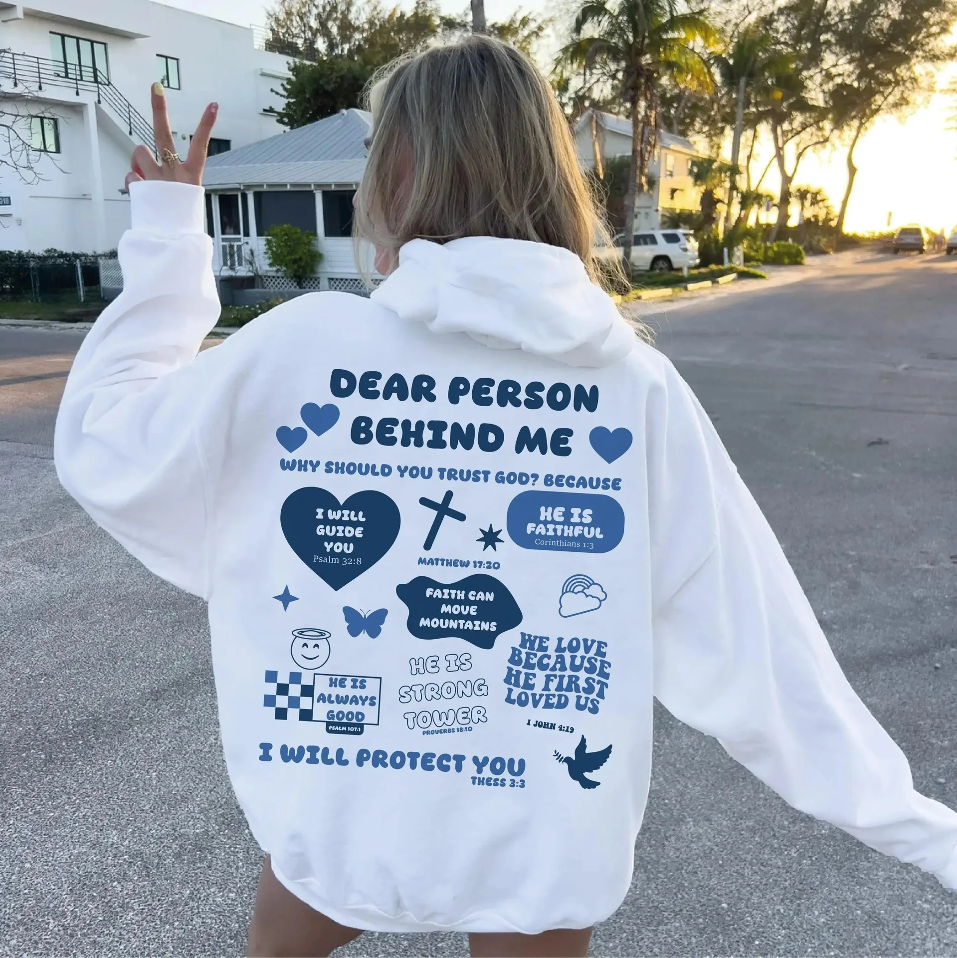 Ladies fashionable sportswear letter print street style autumn new casual comfortable hoodie pocket drawstring clothing top