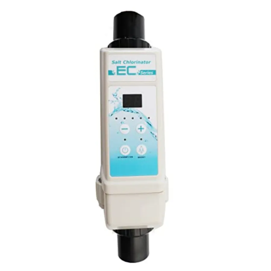 نظام مولد كلور الملح EC12 لحمامات السباحة الداخلية حتى 15000 جالونًا نظام كلورة حمام سباحة المياه المالحة الأوتوماتيكي الذكي مع