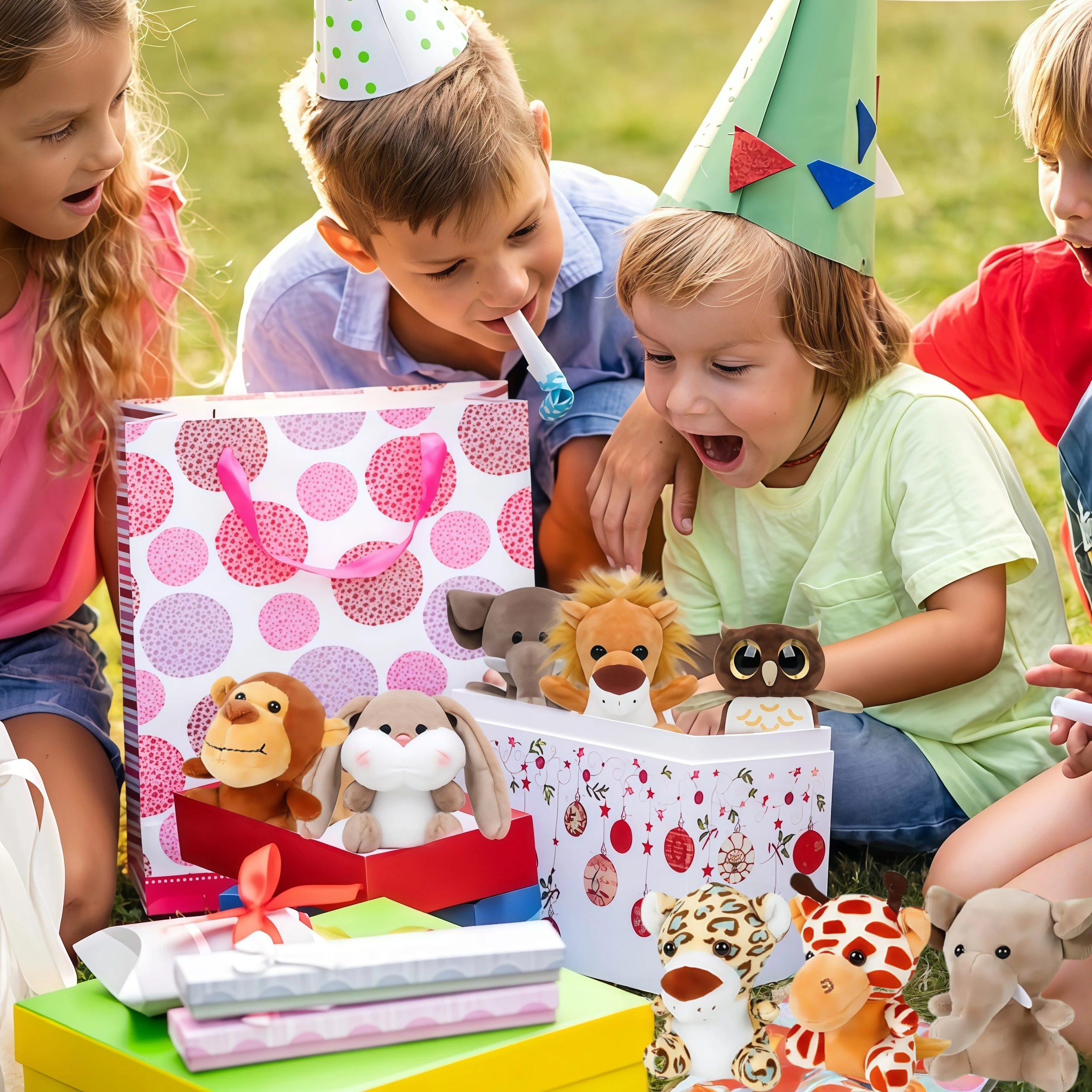 12-36 PCS Small Safari Stuffed Animals 2