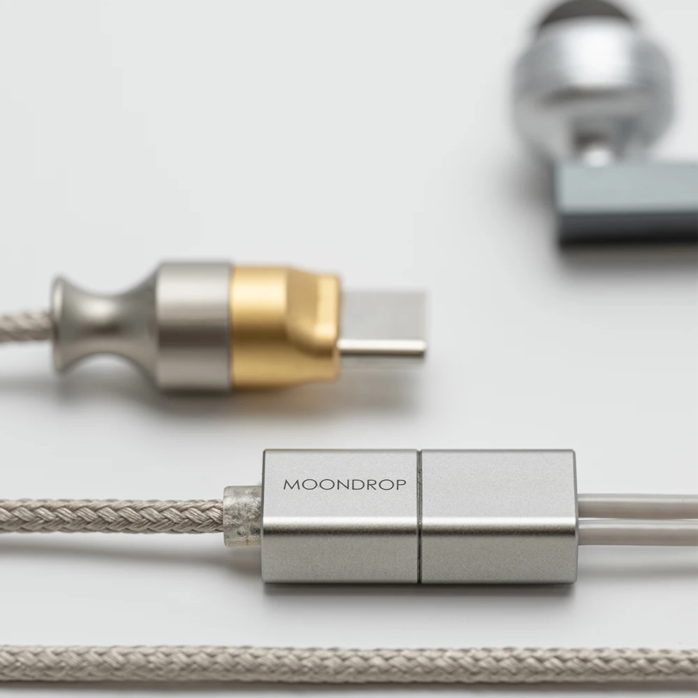 Moondrop Concerto USB-C Монитор декодирования IEMs Наушники-вкладыши 13 мм Плоский драйвер Наушники-вкладыши с микрофоном