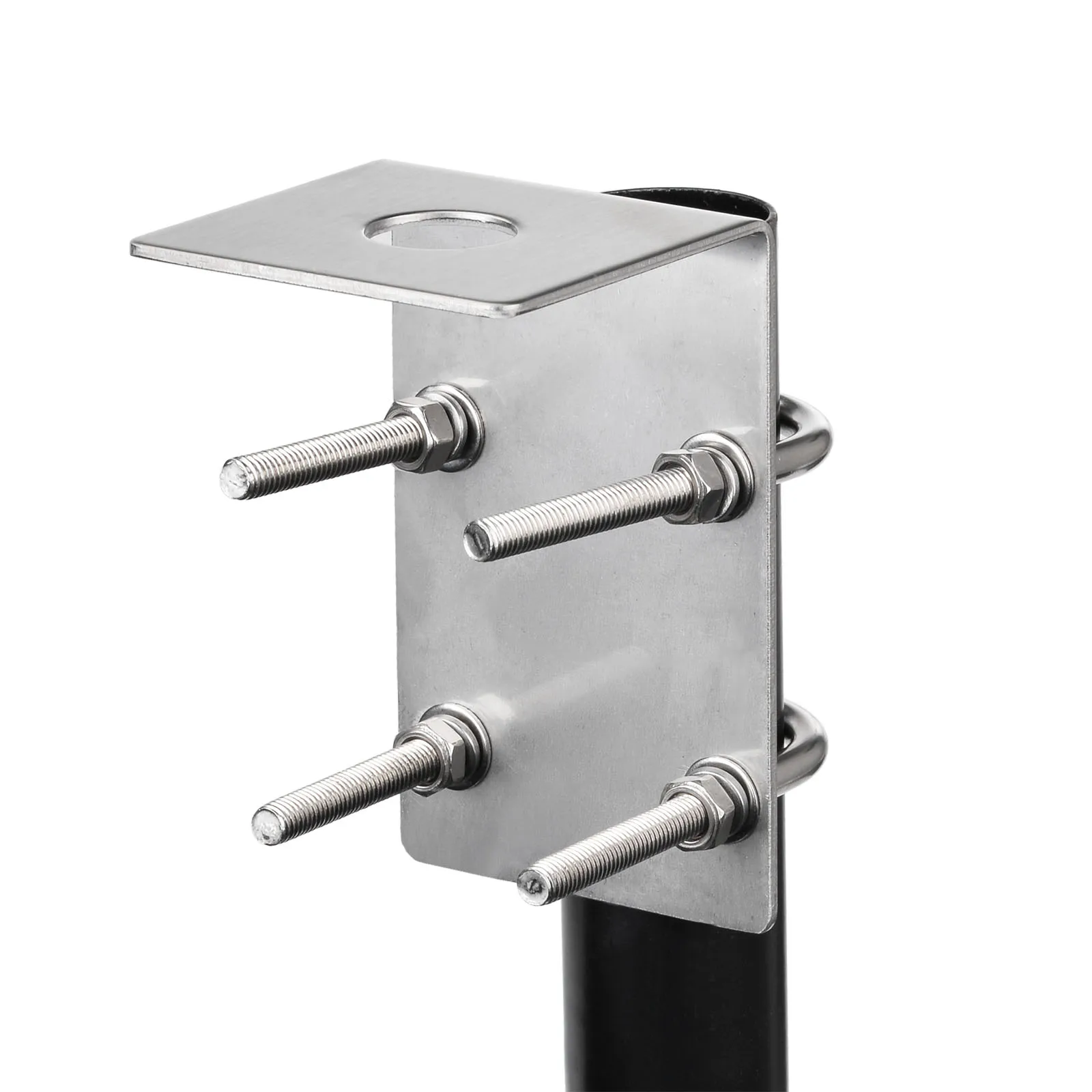 Uchwyt ze stali nierdzewnej Superbat z śrubą U do anten Ham UHF VHF CB Cellular 4G - mocny, trwały uchwyt montażowy