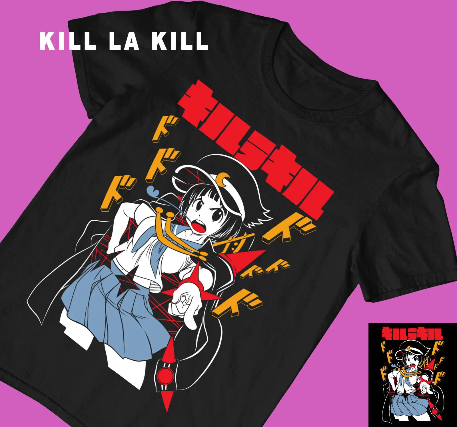 Mako Mankanshoku Kill la Kill New T-Shirt,anime,Ryuko Matoi,Harajuku Japanese