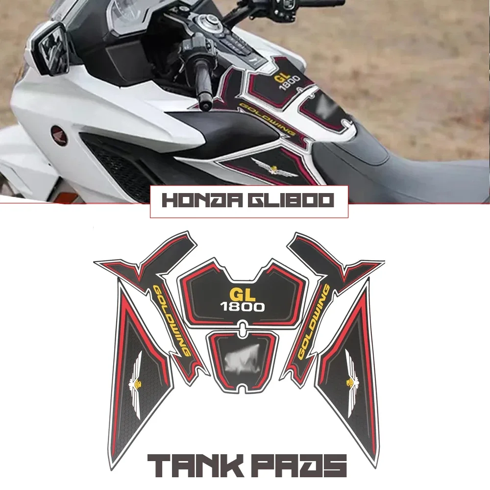 

For HONDA GOLDWING GL1800 GL 1800 Motorbike Racing Fiber Fuel Gas Cap Cover Tank Protector Pad Sticker Decal