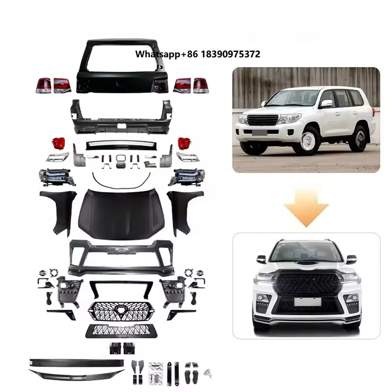 New Bodykit Upgrade Kit for 2008-2016 for for 200 to 2021 E Model Bumper Grill Headlight Parts