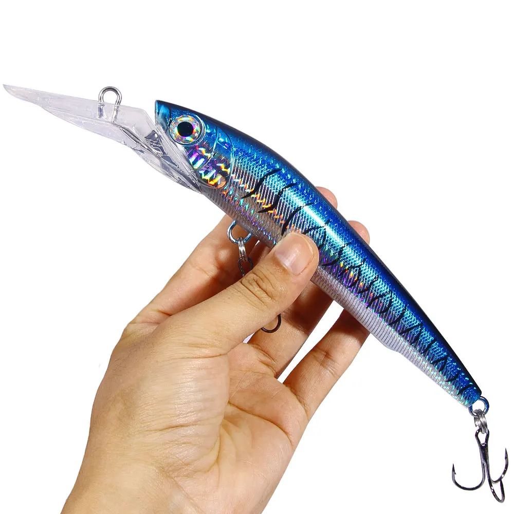 100G Sea Fishing Lures Saltwater Lure Sinking Super Big Minnow Fishing Lures Hard Bait Wobblers Minnow Pike Carp lures