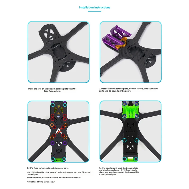 

AT82-For FPV Racing Drone Frame For Manta 5 SE 5Inch DC 226Mm Wheelbase Compatible With O4 Pro Freestyle