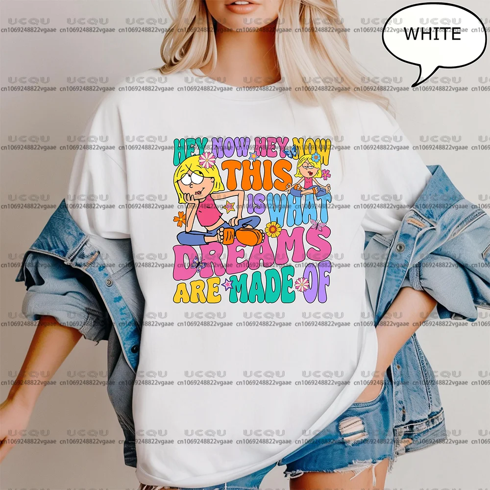 الراحة ديزني ليزي ماكجوير جرلي تي شيرت علوي هدية عيد ميلاد Y2k الملابس القطنية الأسرة عطلة البلوز للجنسين رحلة جديدة