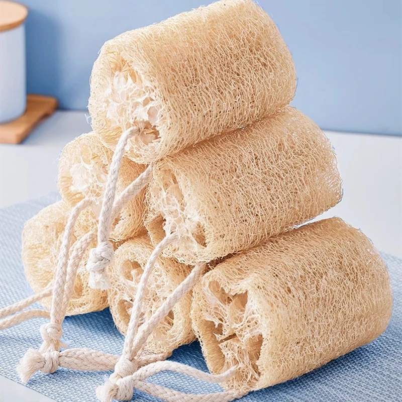 Natürlicher Luffa-Mehrzweck-Öko-Körperduschschwamm, Peeling-Reinigungsbürste für die Haut zur Fleckenentfernung