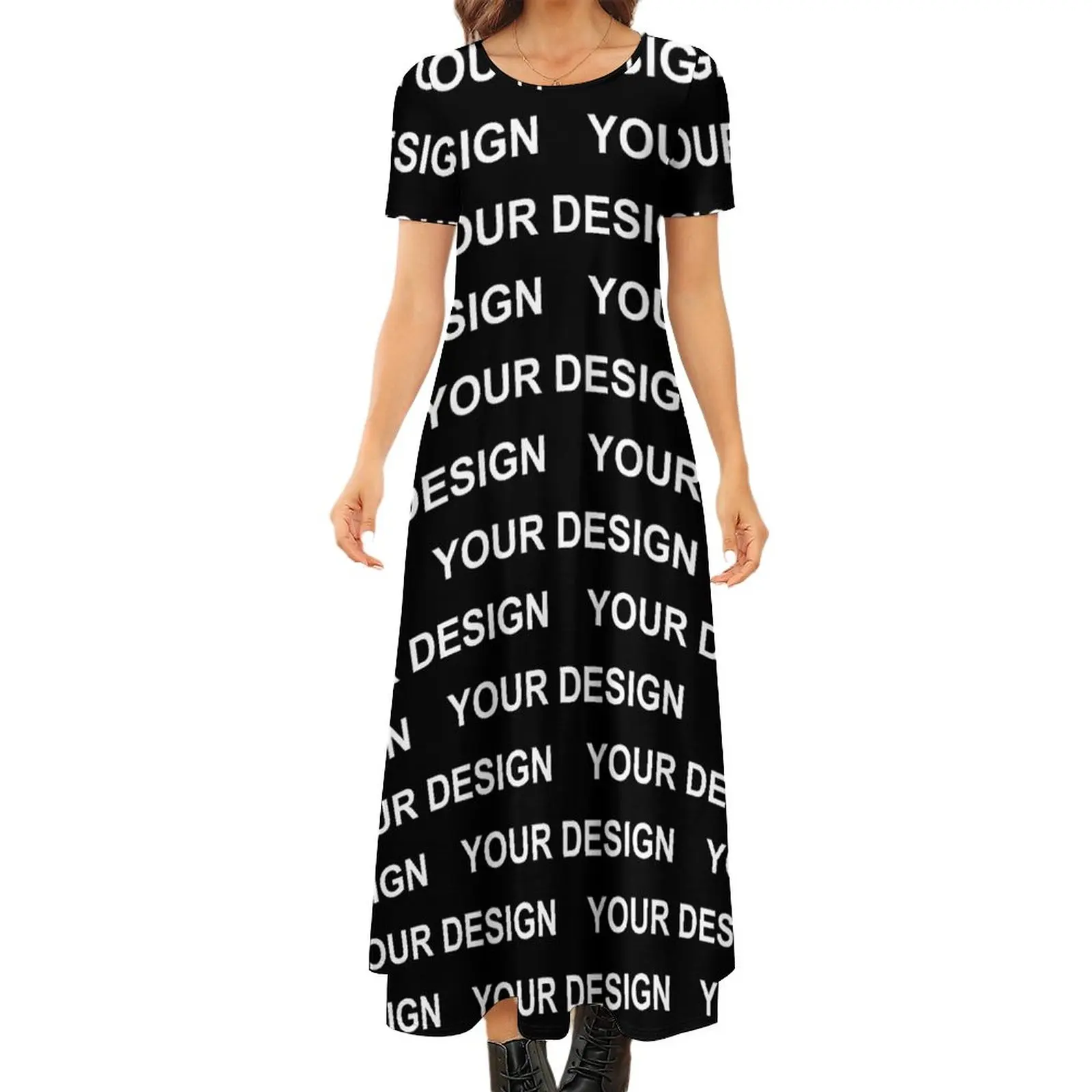 

Add Design Customized Dress Custom Made Your Image Cute Maxi Dress Aesthetic Bohemia Long Dresses Women Print Oversized Clothing