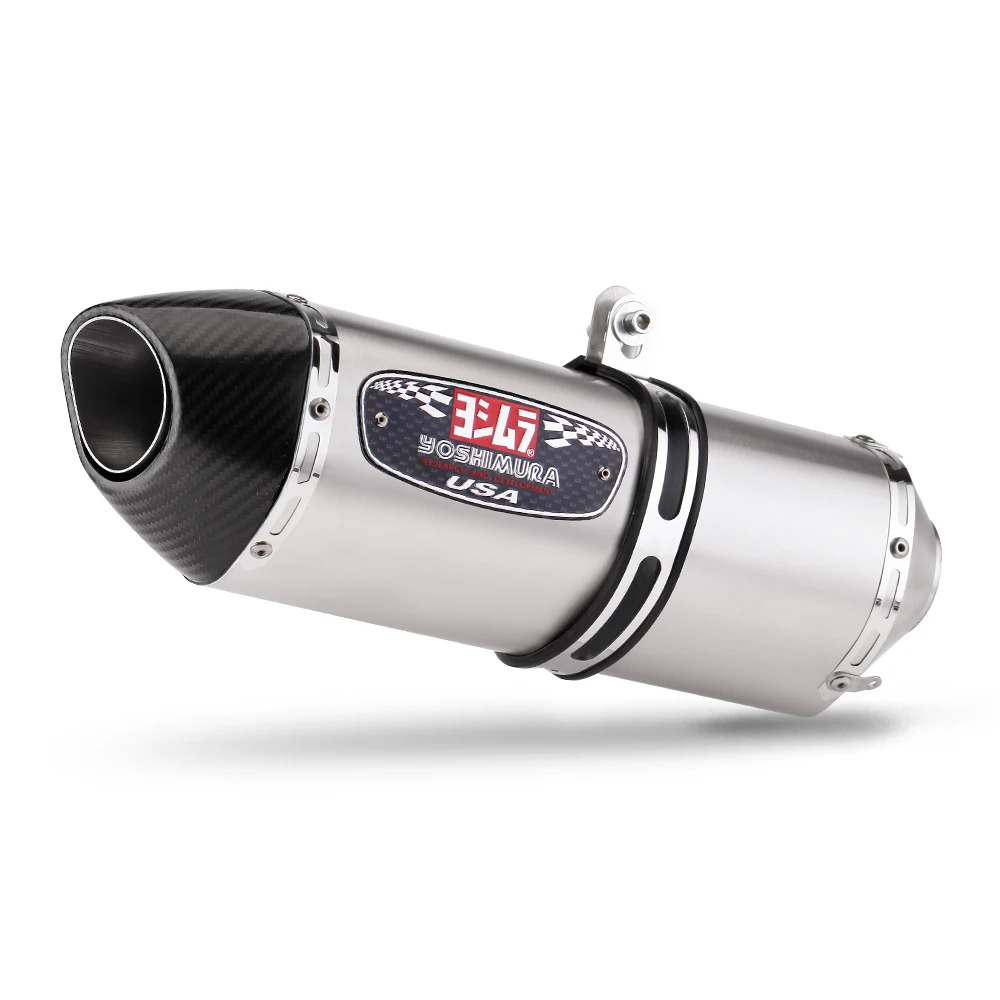 

STLF 51mm Universal Motorcycle Exhaust Carbon Fiber R77 Muffler for Ninja250sl Cb500f Xsr700 R25 R15v3 Pcx160 Nmax