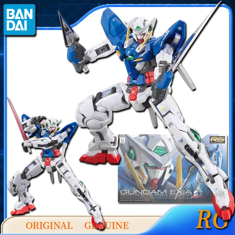 Bandai Original Genuine RG GUNDAM EXIA /THE GUNDAM BASE LIMITED GUNDAM EXIA[TRANS-AM CLEAR] Action Figures Toys Model Ornaments