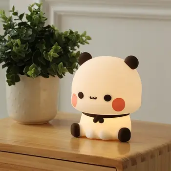 Home Decor USB Rechargeable Bubu Dudu Led Night Cartoon Soft Bedside Night Light Dimming LED Sleep Night Lamp Bedroom
