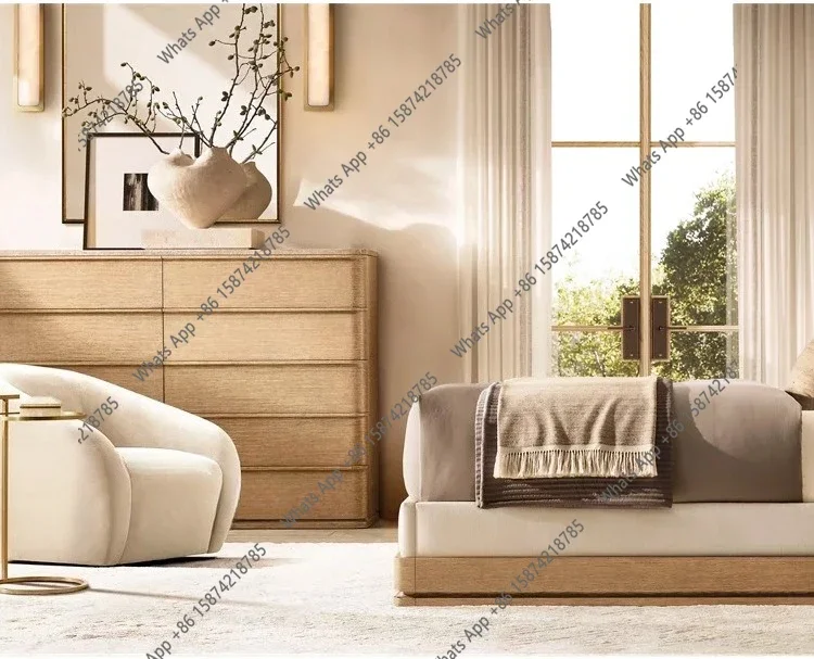 

J American Curved Living Room Fabric Rotating Sofa Nordic Retro Balcony Bedroom Leisure Chair Hotel Single Chair