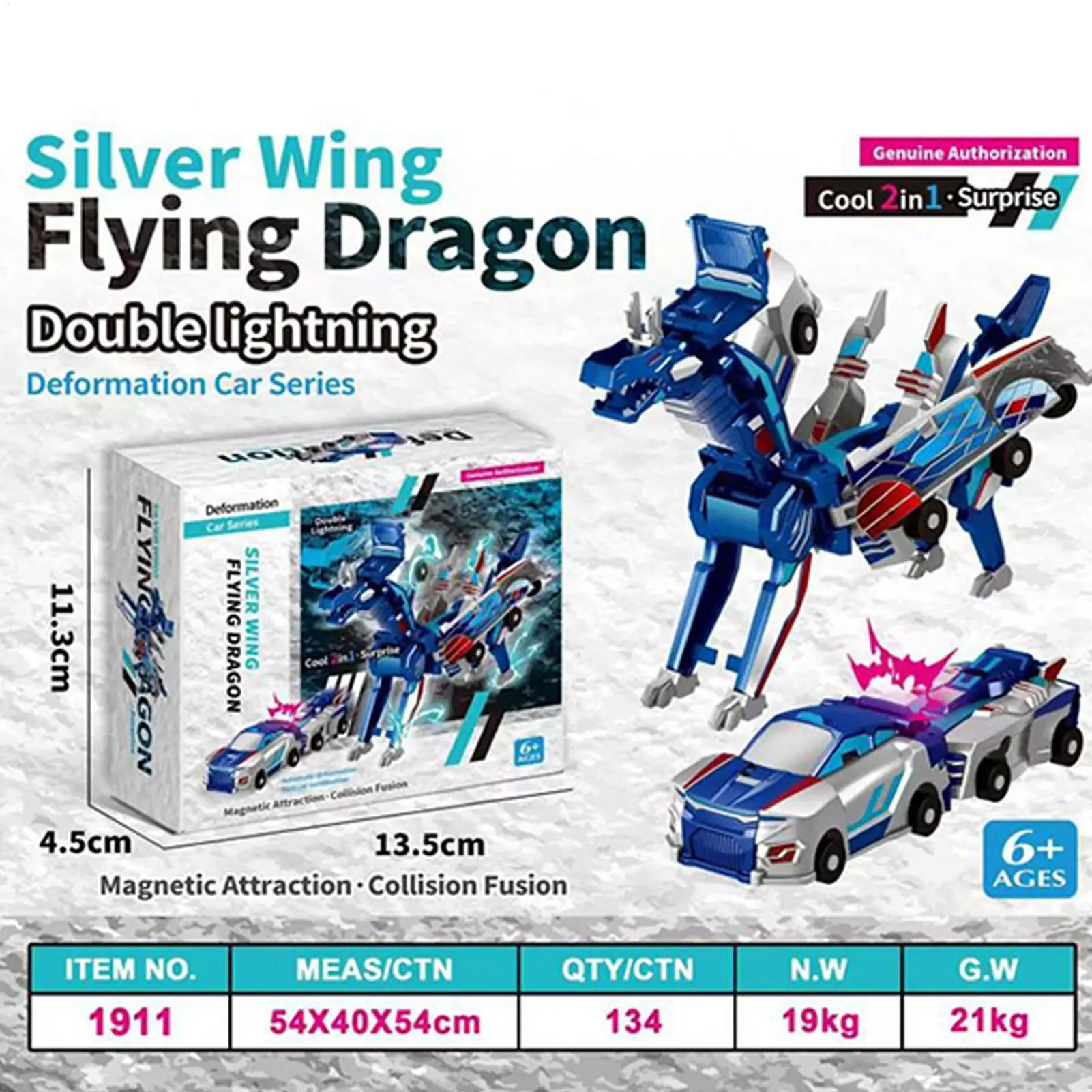 Colisión que transforma el dinosaurio coche de juguete magnético dinosaurio TransformersCar se transformar en los dinosaurios divertido que transforma los coches