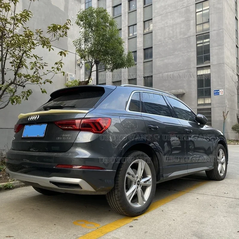 Use For Audi Q3 2019 2020 2021 2022 V STYLE Year High Quality ABS Plastic Rear Wing Roof Rear Box Decorated Spoiler