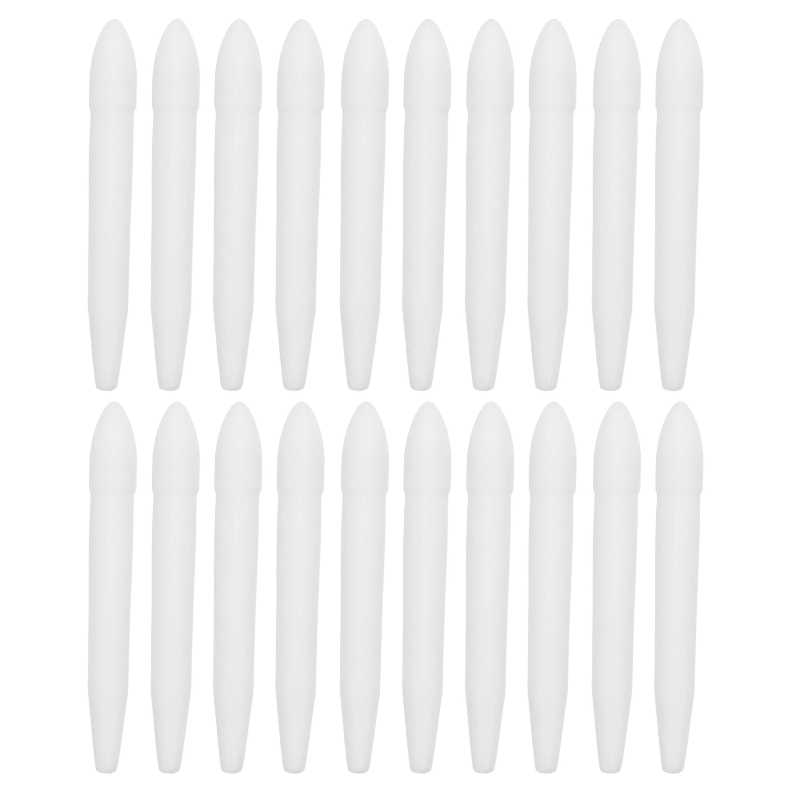 20 قطعة من رؤوس بديلة للعلامة ذات طرف دائري من الألياف البلاستيكية لأقلام الطلاء، علامات ألوان مائية من الأكريليك، ملحقات كتابة الرسم