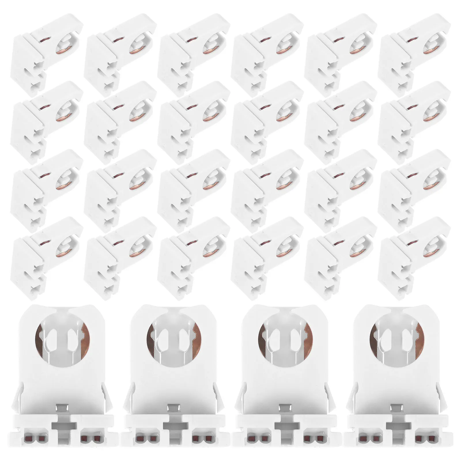 

30Pcs Fluorescent Lamp Socket Holder Lamp Base Replacement T12 LED Tube Holder Energy Saving Light Fixture