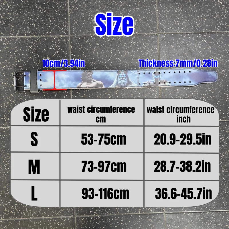 God's Power Weightlifting Belt, Gym Extreme Workout Belt for Men & Women, Professional Powerlifting Belt for Deadlift, Squat