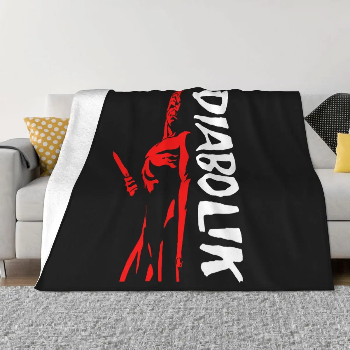 

Unisex T- Maglietta Personalizzata Diabolik Fumetti Punk Crewneck Pride Gift Wholesale Present Western Style Throw Blanket