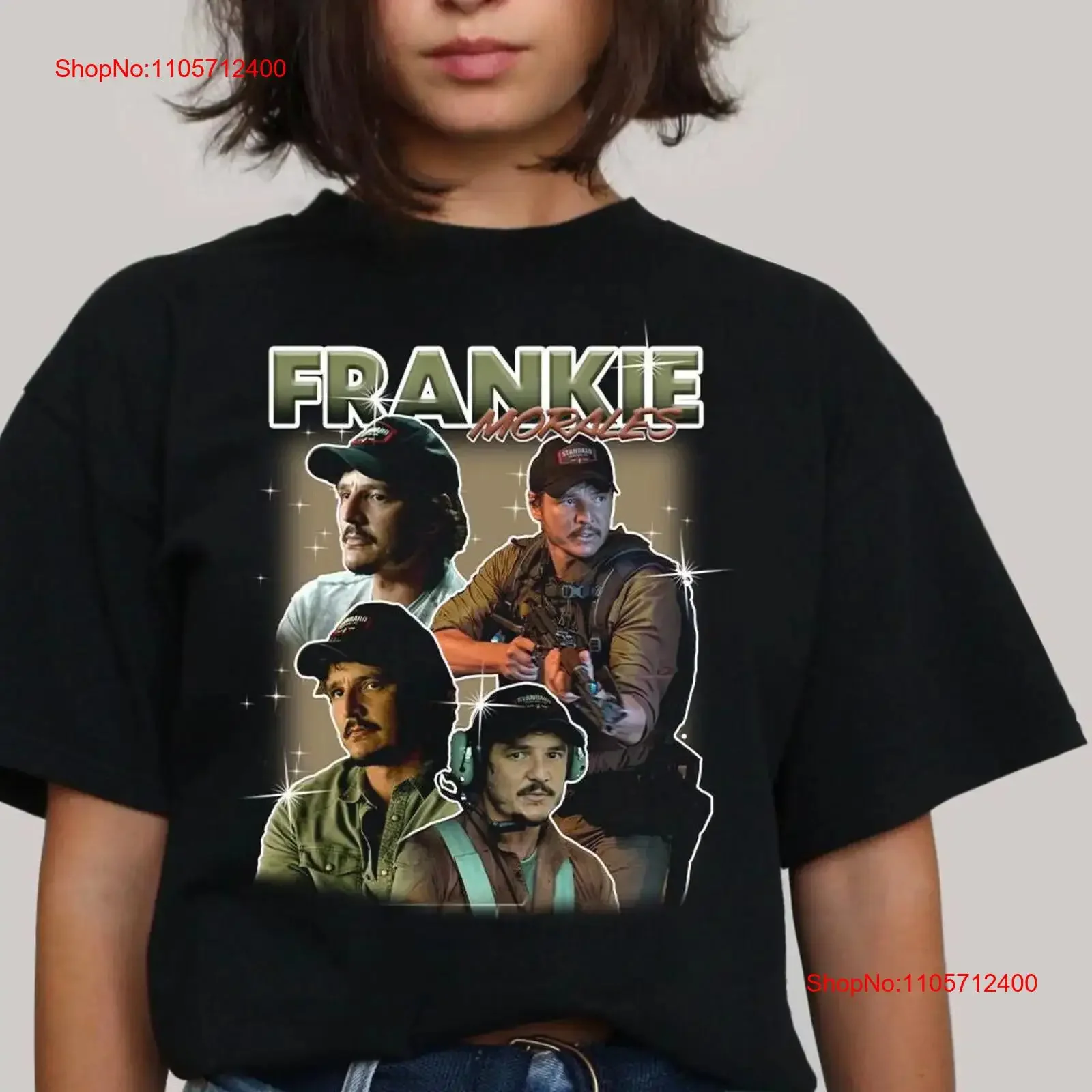 Pedro Pascal Band T Shirt Francisco Morales Triple Frontier Frankie vintage Washed Breathable Versatile streetwear Casual