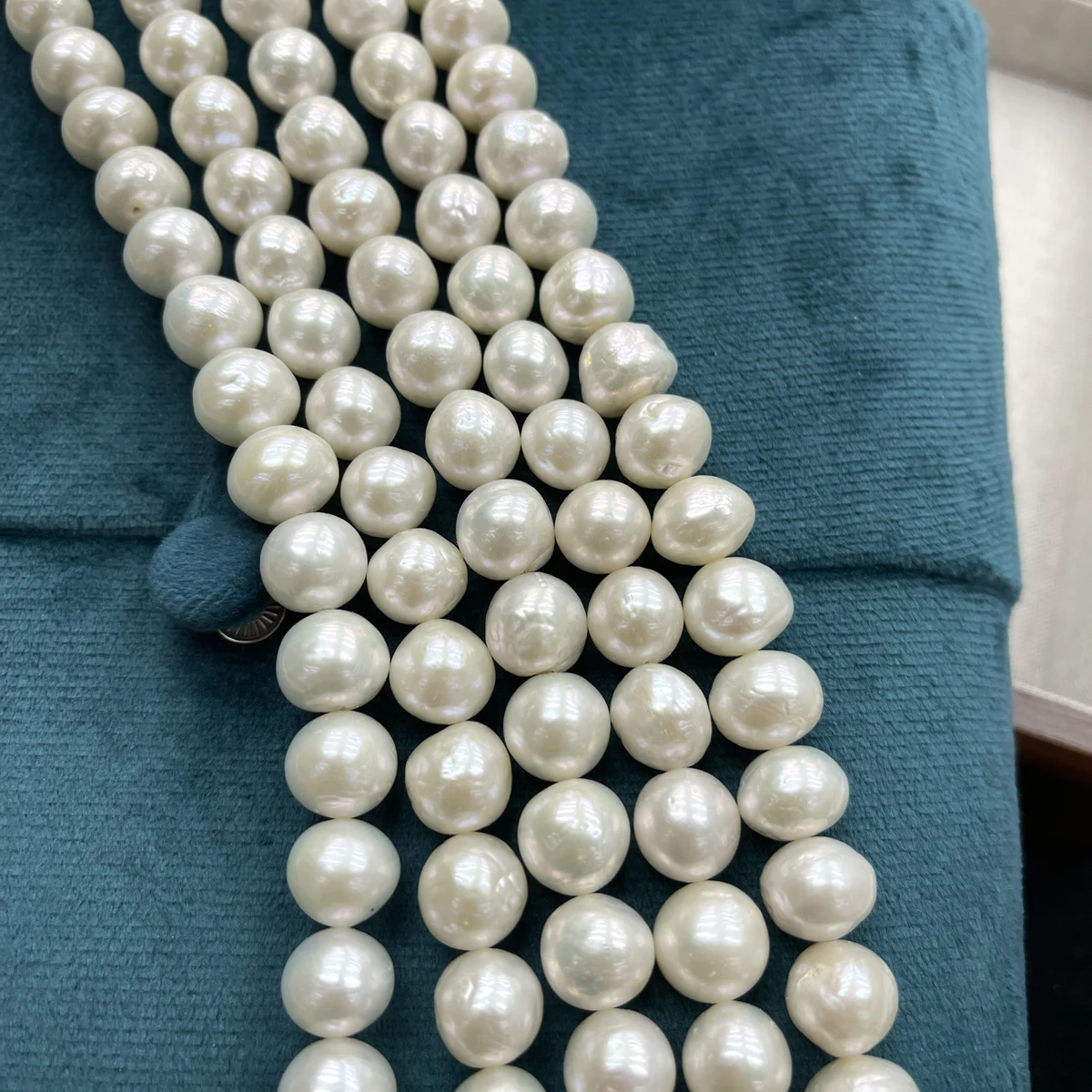 10-11mm Edison Near-round Pearls Natural Freshwater Pearl Beads Loose Beads for DIY Necklace Bracelet Jewelry Making Accessories