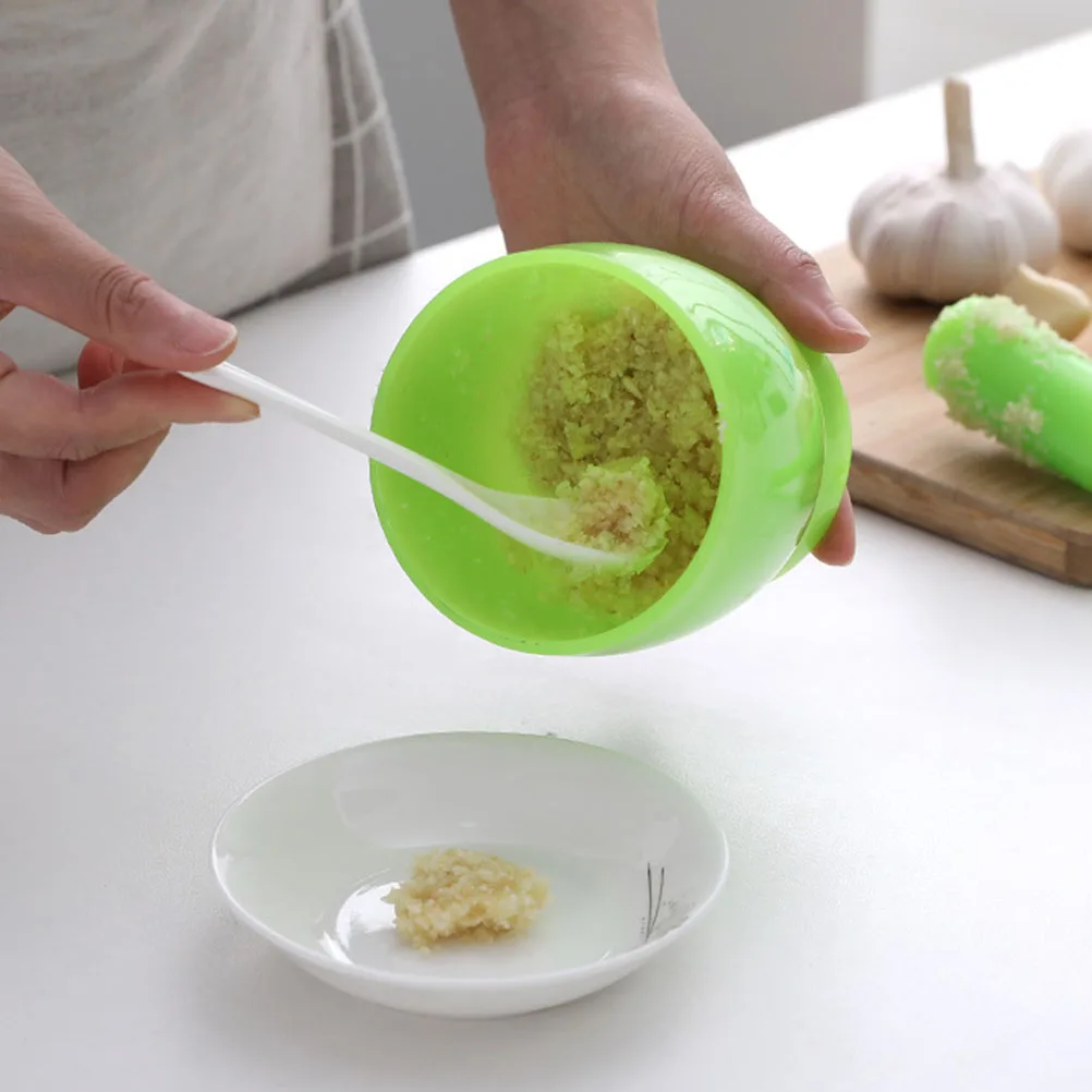 

2 Sets Garlic Grinders Manual Crusher Tool Kitchen Spice Grinding Ginger Pestle Ergonomic Design Easy Use Smooth Surface