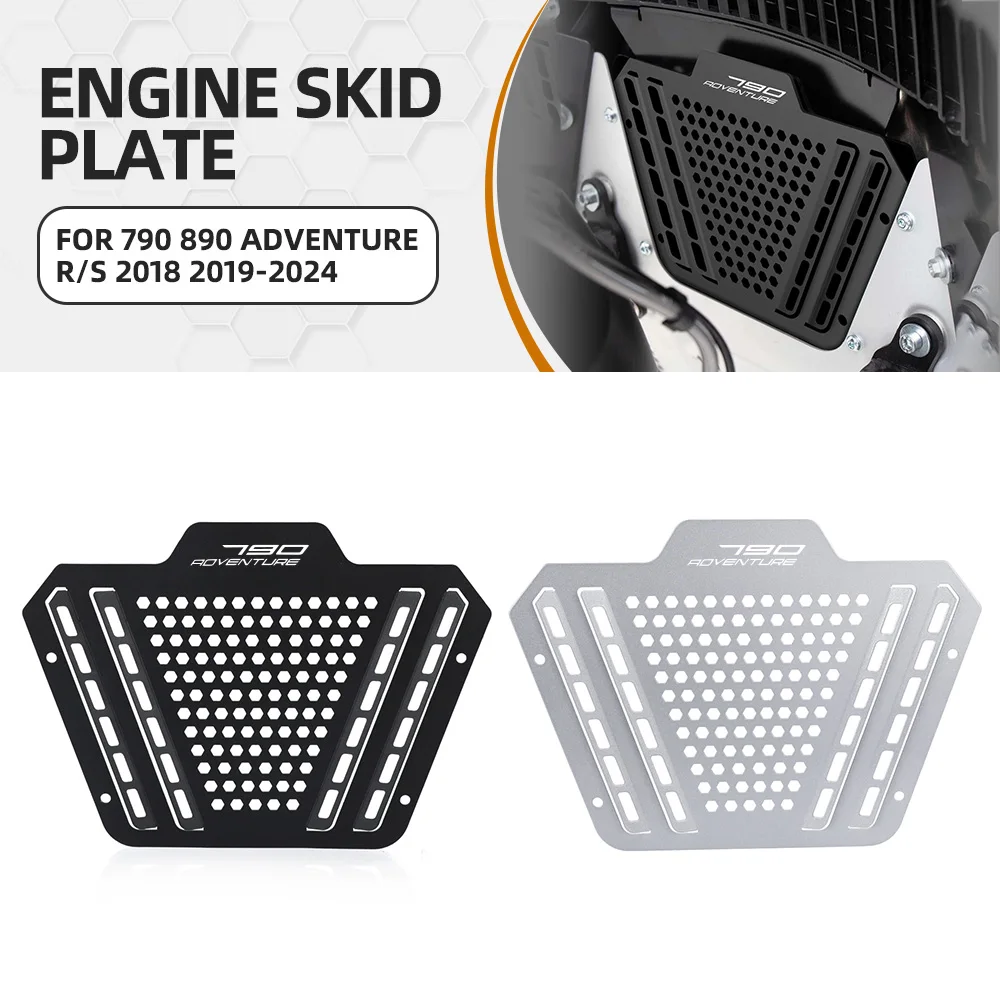 

Motorcycle For 790 890 Adventure R/S 2018 2019 2020 2021-2024 Engine Cover Fan Protector Crap Flap Radiator Guard Accessories