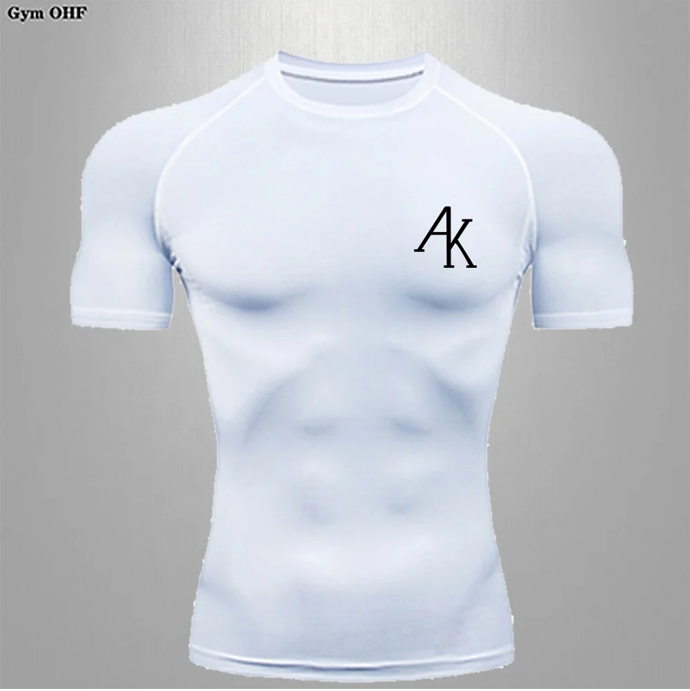 Men's Compression T shirt Gym Jogging Training Fast Drying Sports Shirt Indoor Yoga Slim Fit Comfortable Men Breathable T shirts