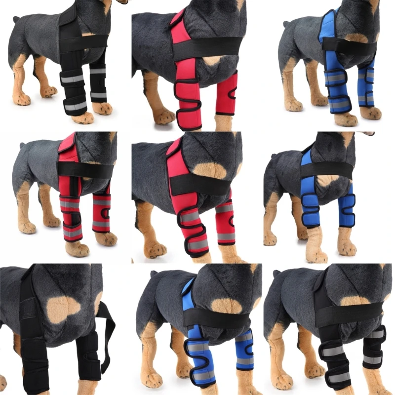 Dog Knee Elbow Sleeve Protector Dog Leg Brace Front Anti Licking Wound