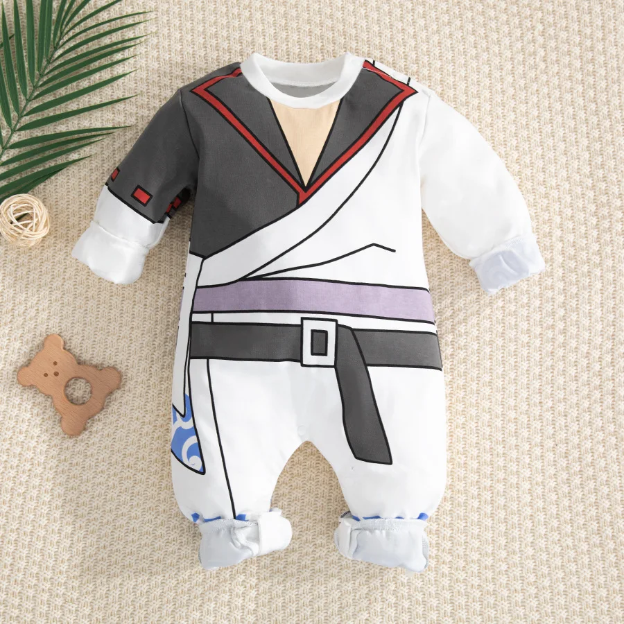 Naruto Anime Infant and Toddler One-Piece Pajamas Rompers Uzumaki Naruto Hatake Kakash COS Cosplay Baby Uchiha Sasuke Costume