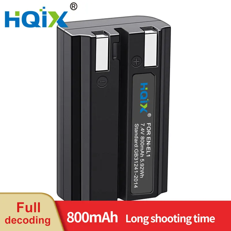 HQIX for Nikon Coolpix 775 885 995 990 5400 5700 E775 E885 E880 E995 E4300 E4800 E5700 Camera EN-EL1 Charger Battery