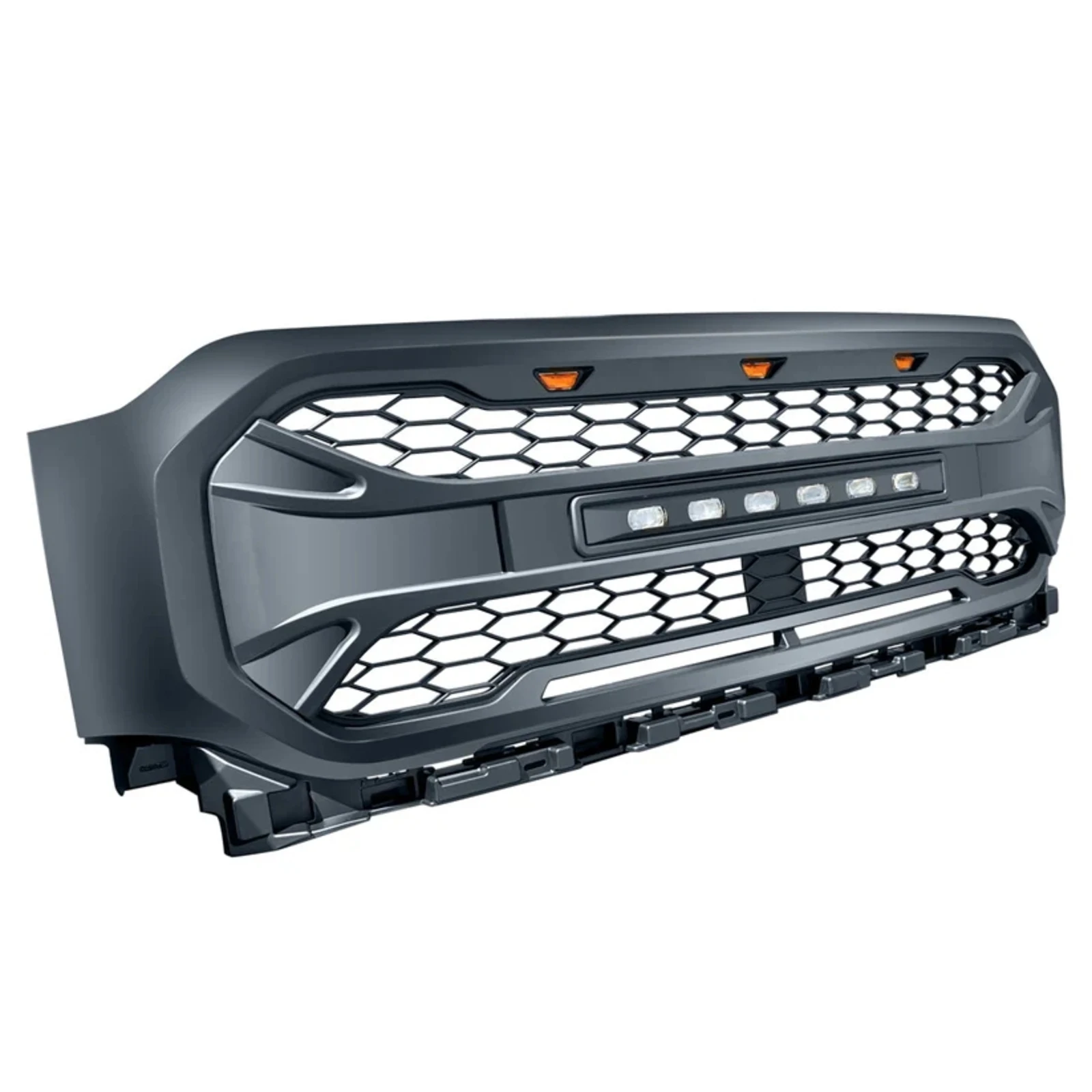 FOR 2021-2022 Ford F-150 with armored grille featuring off-road lights OE ML3Z-8200