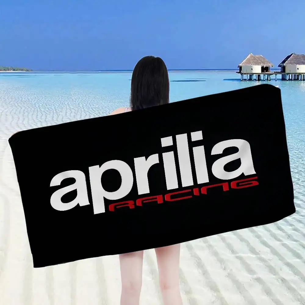 A-ApriliaS logo Microfiber Printed Beach Towel Mountain Climbing Yoga Beach Swimming Running Absorbent Soft Towel