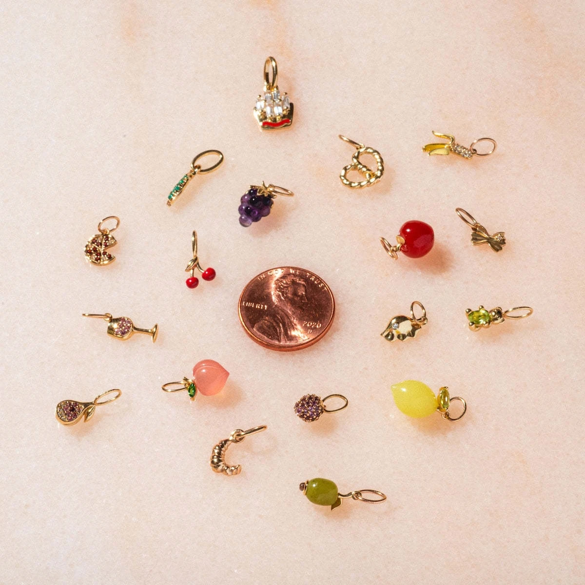DIY handgemachte Accessoires tägliche Fruchtserie Erdbeere Kirsche Anhänger Kupferbeschichtung 14K Farbkonservierung weiblich – Detail 4