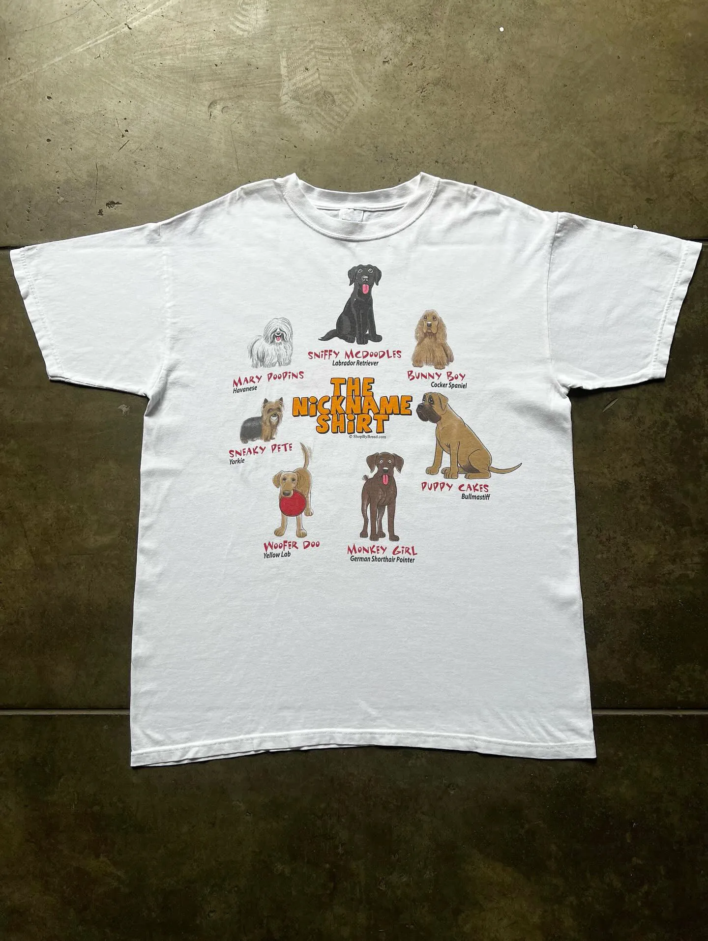 Healing Cute Little Dog Short Sleeve T-Shirt Loose Couple Style Cotton Tee Breathable round Neck Summer Fashion for Men And W...