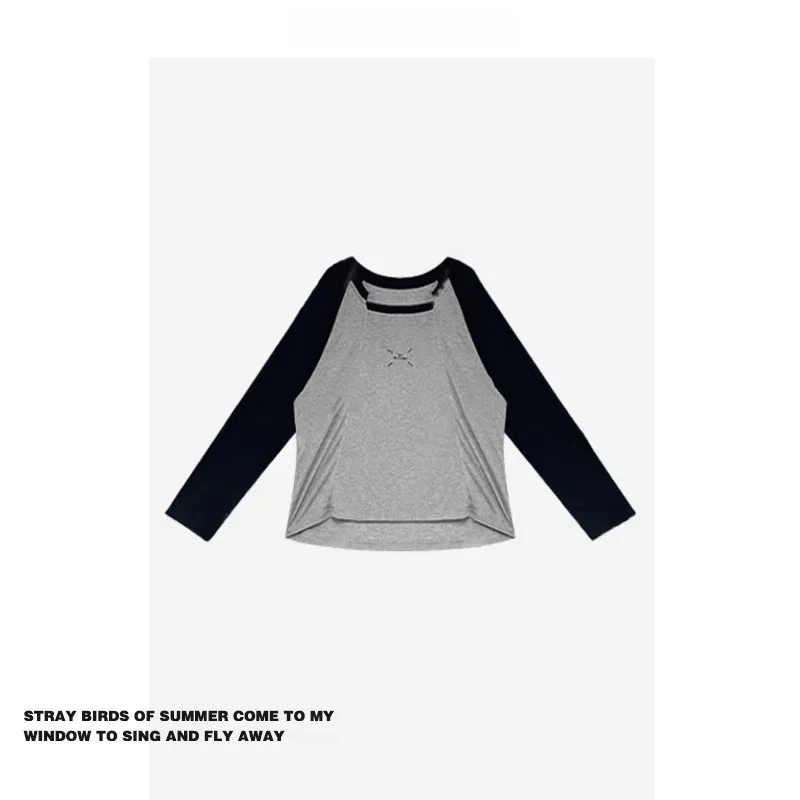 

Футболка Forever 2 American Sle Asymmetrical Base, высококачественная, женская, с круглым вырезом, длинная, свободного кроя