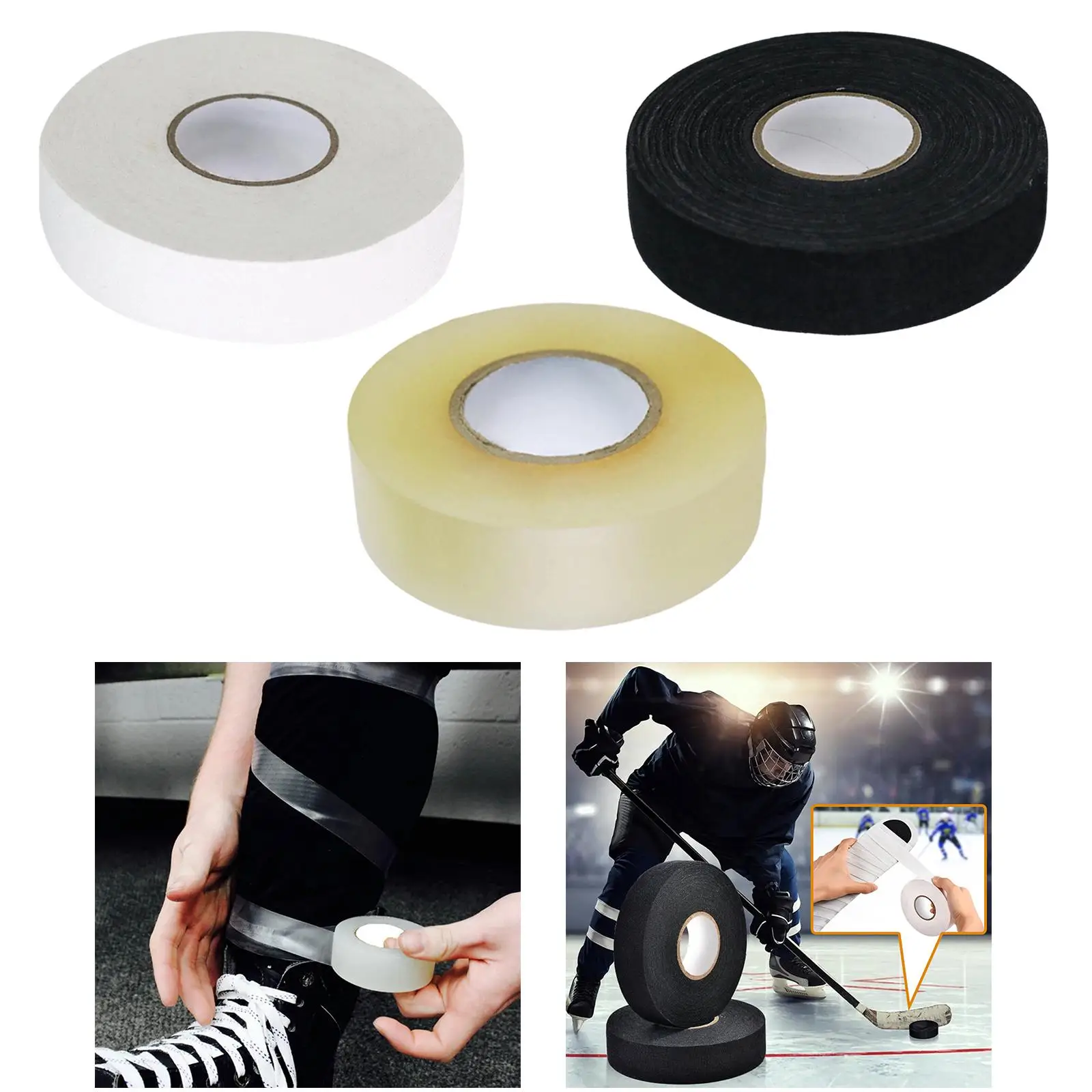 

Comfortable Grip Hockey Stick Tape Practical Adhesive for Hockey Stick Blade Protector and Sports Gear