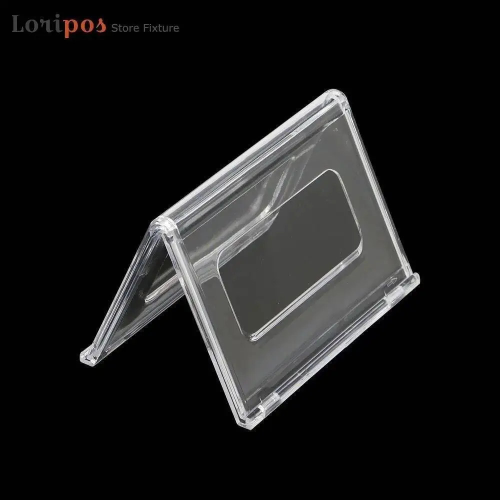 5pcs Acrylic Table Card Horizontal V Shape Meeting Table Sign Table Card Billboard Wear-resistant Seat Card Display
