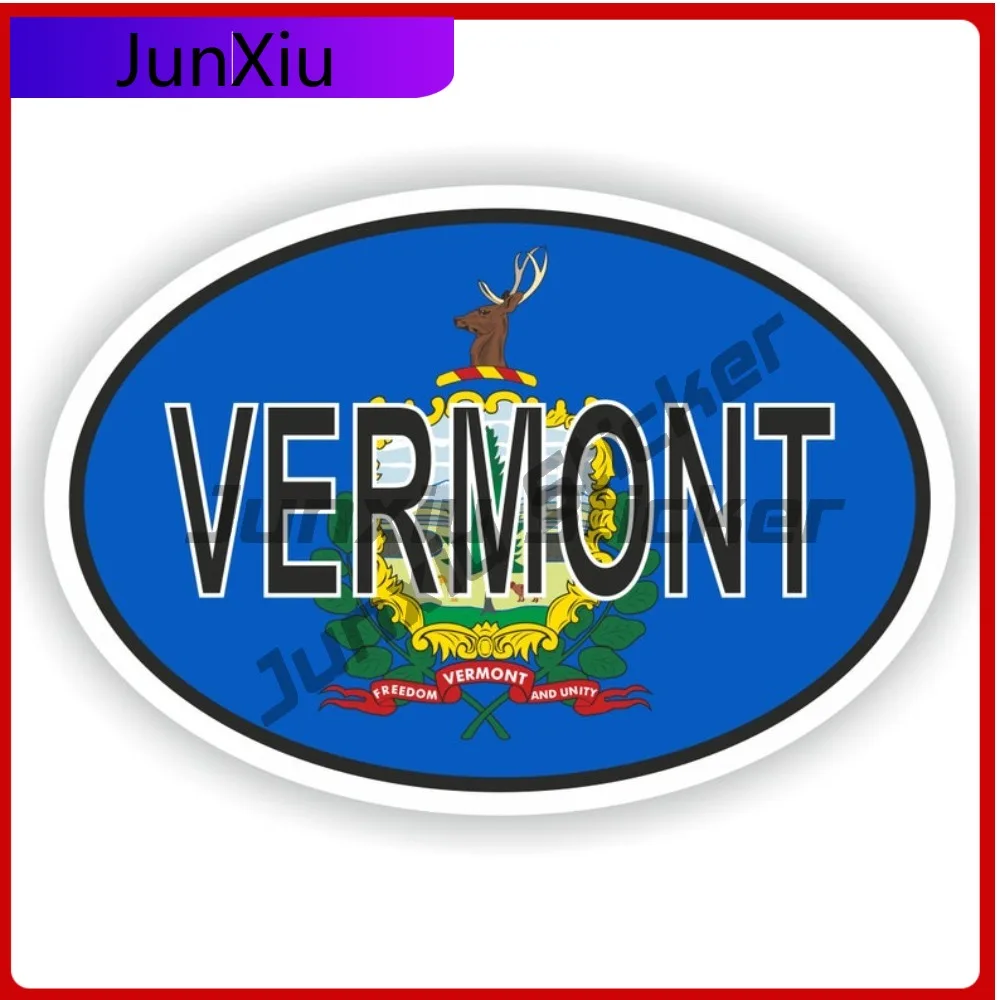 

Vermont City Sticker With National Flag Badge Sticker Decorative Scratch Cover Personalized Stickers Personalized Stickers Pvc