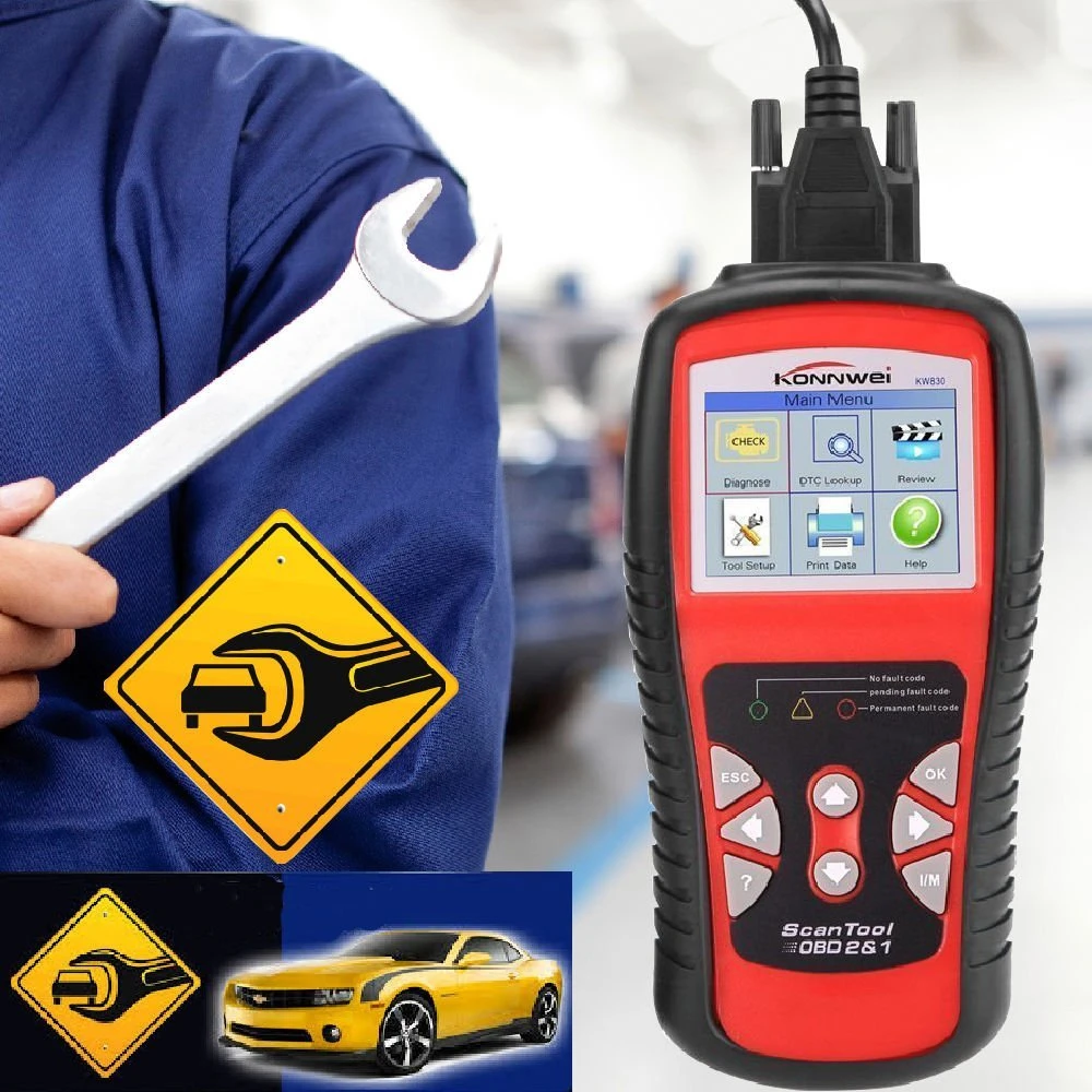 

OBD2 / EOBD KONNWEI KW830 Car obd Diagnostic tool Auto Scanner Automotive OBDII Fault Code Reader better than AD510 and MS509