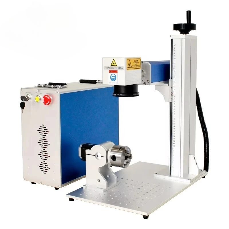 100W Enclosed Fiber Laser Marking Machine With Conveyor Table For Titanium QR Code Marking High Contrast Factory Direct Sale