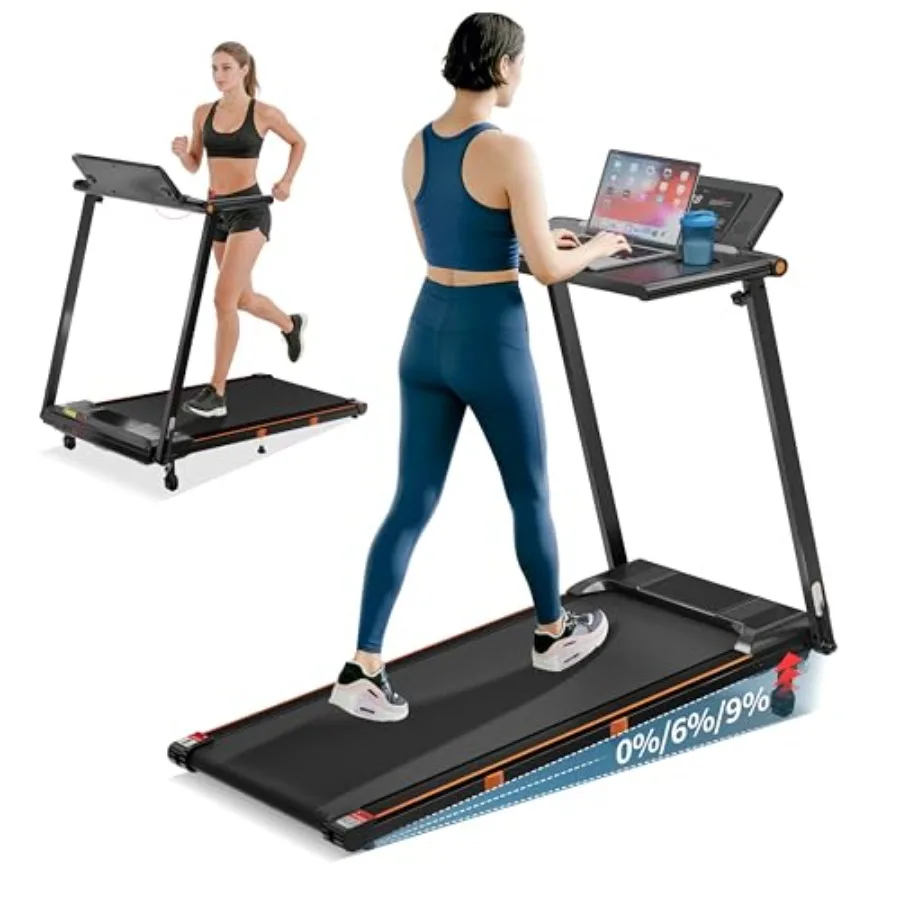 

Беговая дорожка Walking Pad с регулировкой наклона 3-в-1, портативная складная беговая дорожка под стол для дома/офиса, 3.0HP, компактная беговая дорожка Walking Pad с функцией регулировки.
