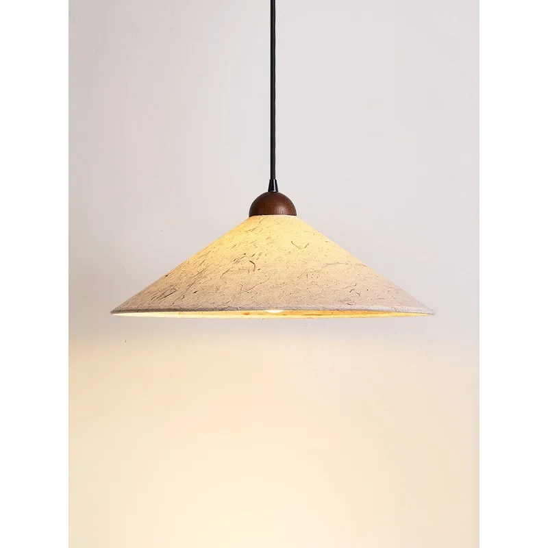 

Restaurant chandelier Japanese retro rice paper Song Dynasty aesthetics tea room tea table study rocker arm lamp