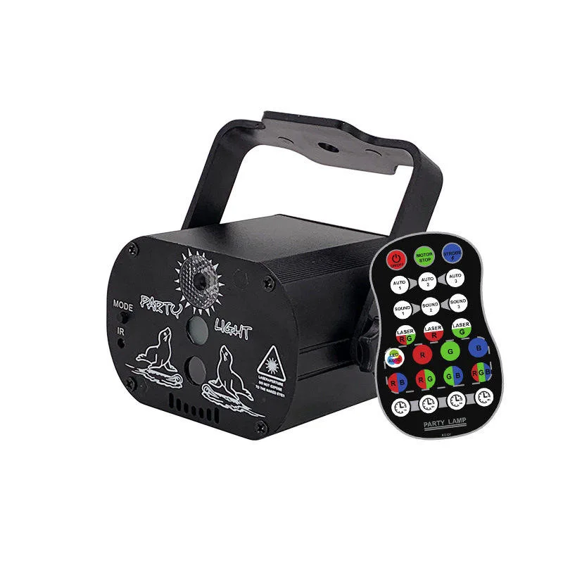 

Светодиодный мини-лазер для караоке с голосовым управлением, USB-проектор с лазерным лучом и пультом ДУ