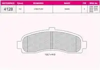 Store code: 4128 for ten brake pad MICRA K11