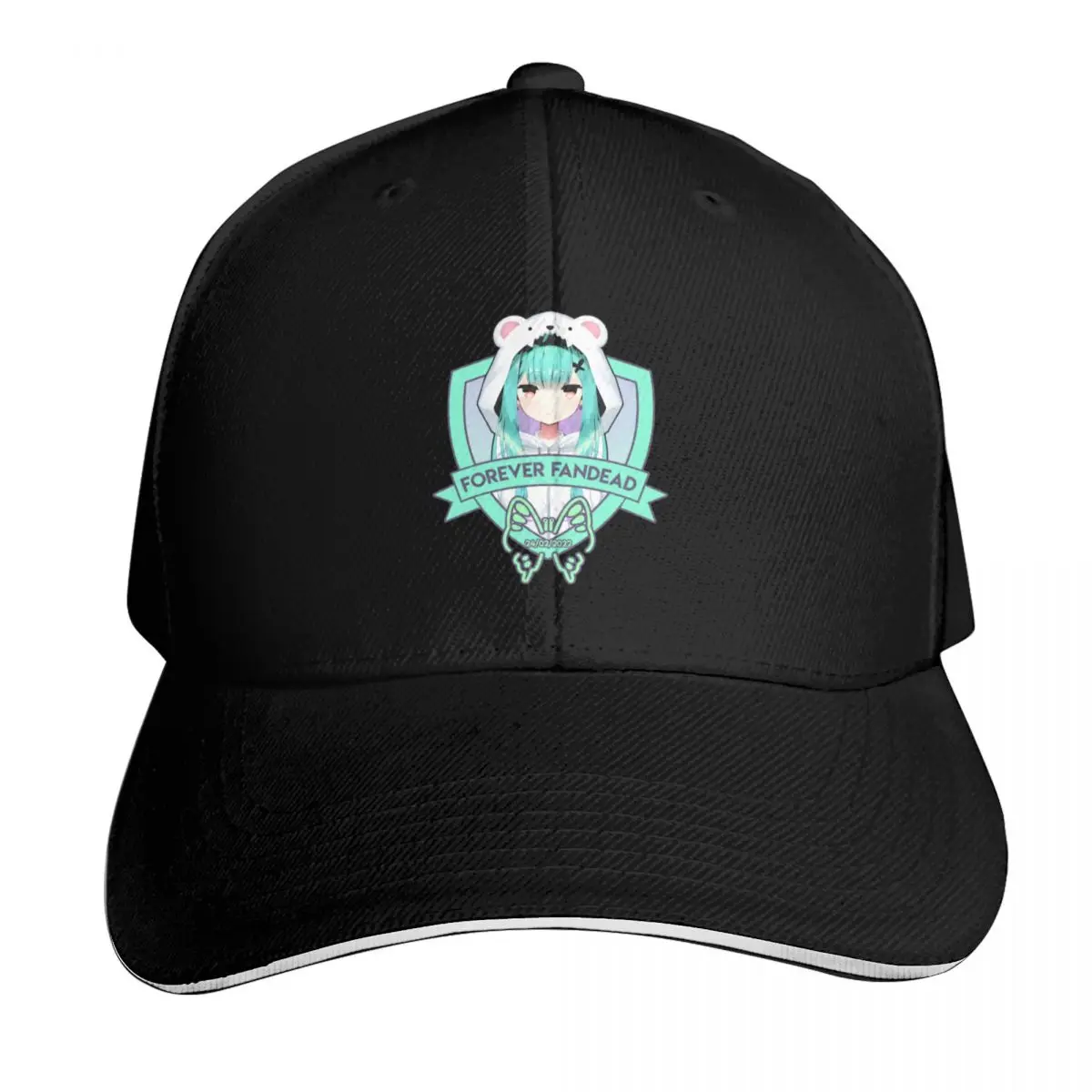 

Forever Fandead Badge Hololive Rushia Fanbase Baseball Cap Snapback Cap sun caps Streetwear New In Hat Men Golf Wear Women's