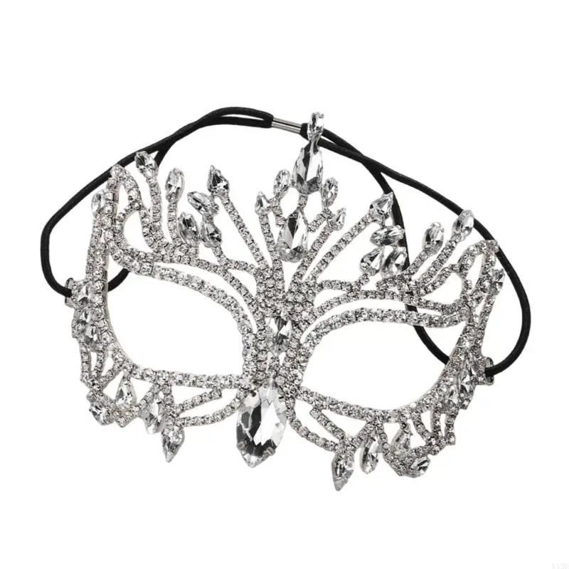 Hingestones Masquerade Mask Half Face Mask Halloween Costume Accessoires pour hommes Femmes Masquerade Halloween Cosplay