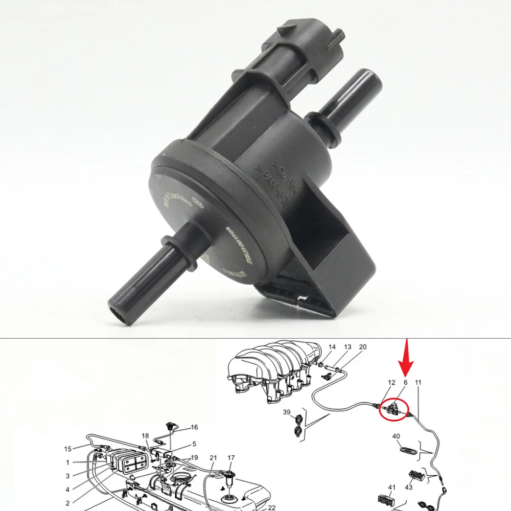 Fuel Tank Breather Ventilation Vapor Purge Control Canister Solenoid Valve For Maserati GranCabrio Quattroporte M139 Ghi